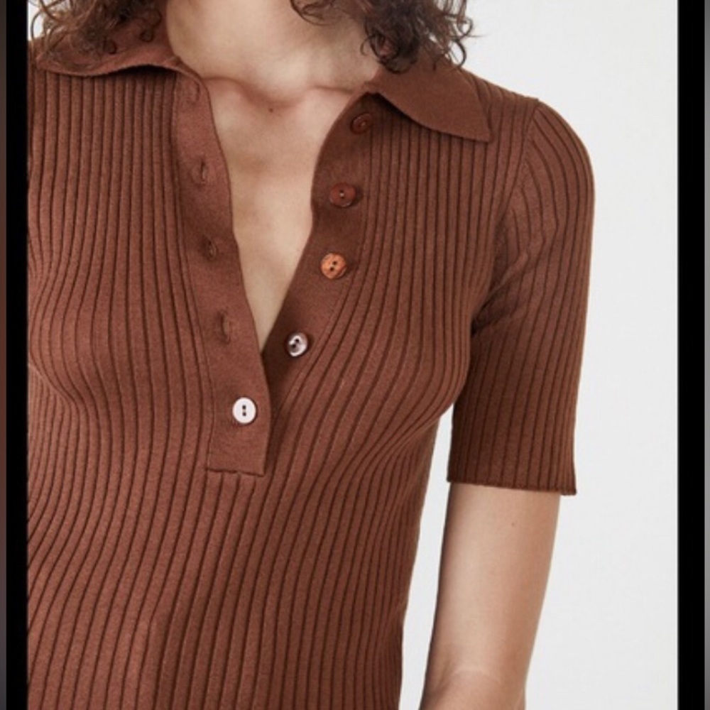 MESHKI SET Chocolate Knit Ribbed